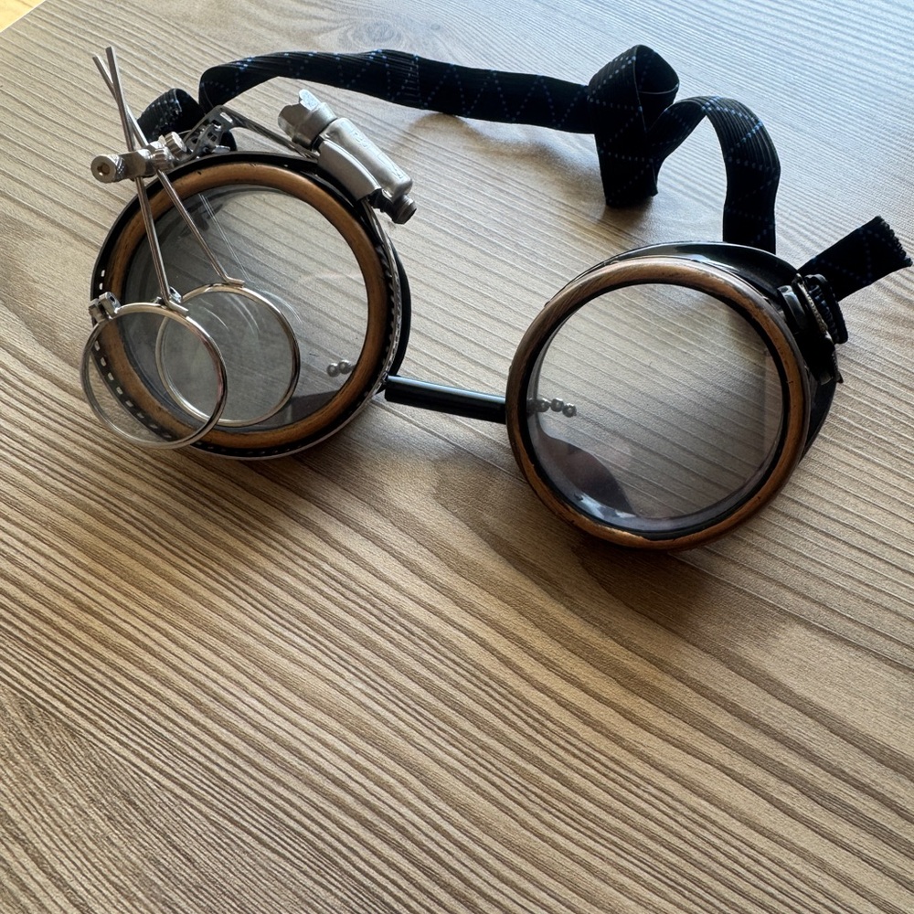 Steampunk Goggles with Magnifying Lenses